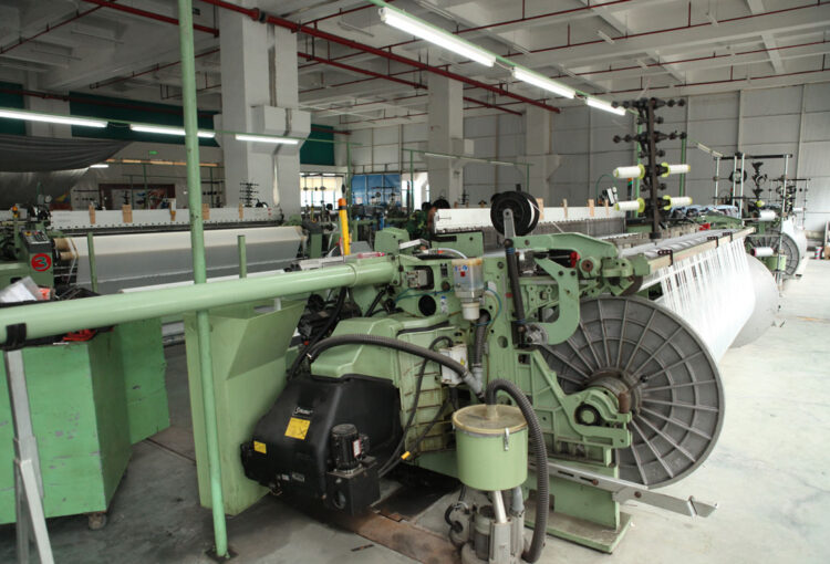 Weaving fabric workshop - Haining Weiheng New Material Co. Ltd